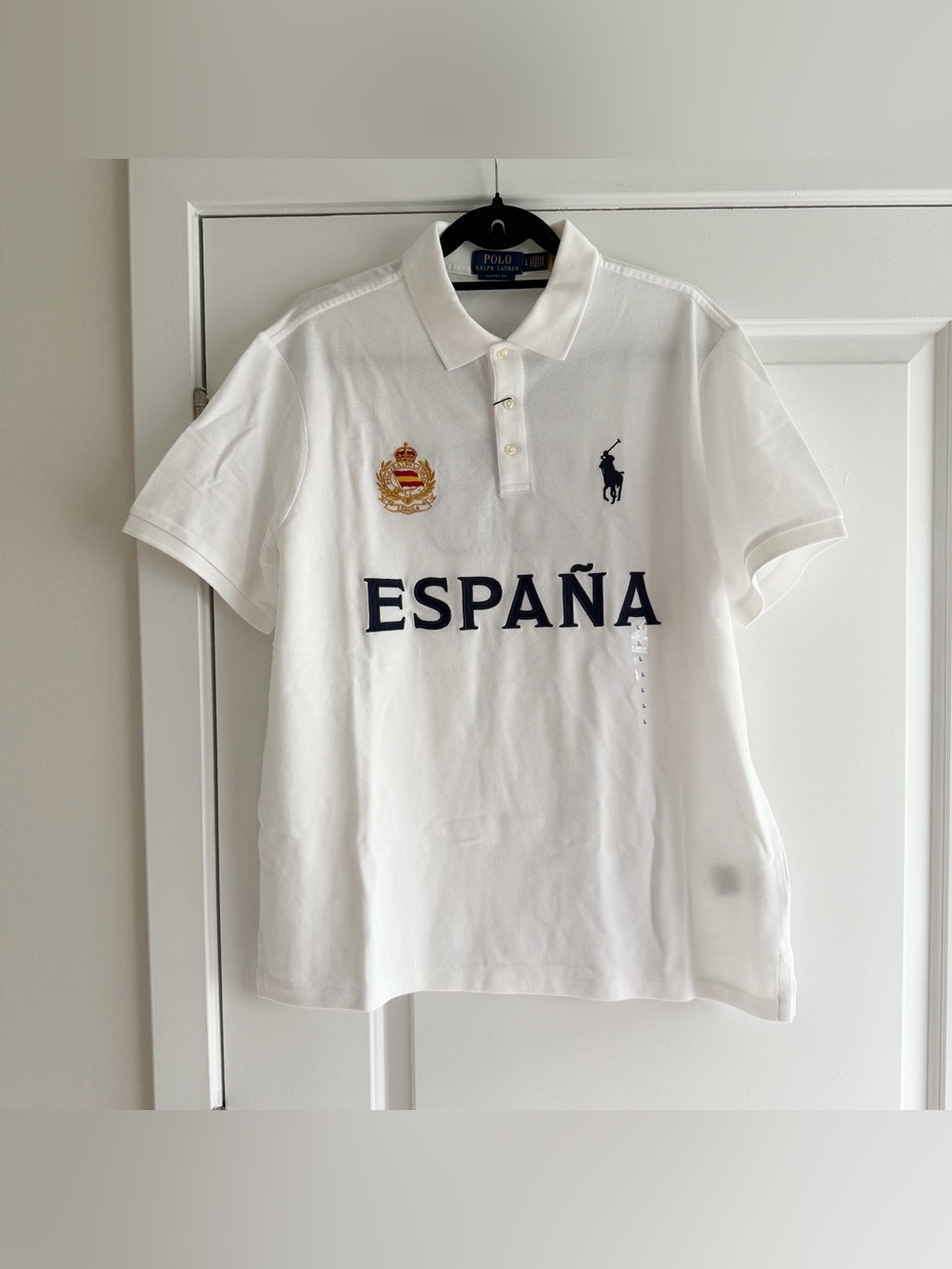 Polo Ralph Lauren White España Jersey Chief Keef Style Shirt NWT